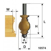 Фреза кромочная фигурная, 25,4х35 мм; хвостовик 12 мм по дереву Энкор (10574)