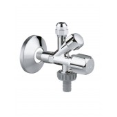 Комбинированный угловой вентиль GROHE 3/8 дюйма, хром (22033000)