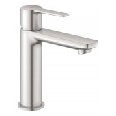 Смеситель для раковины GROHE Lineare New с донным клапаном, суперсталь (23106DC1)