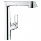 Смеситель для кухни GROHE K7 с выдвижным изливом, хром (32176000)