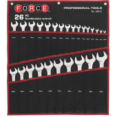 Набор комбинированных гаечных ключей 26 предметов FORCE 5261C (5261c)