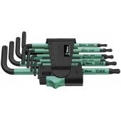 Набор Г-образных метрических ключей Wera BlackLaser 967 PKL/9 TORX (05024242001)