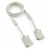 Кабель DVI-D dual link Cablexpert CC-DVI2-6C, 25M/25M, 1.8м, экран, феррит.кольца, пакет