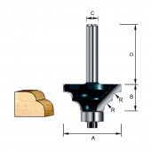 Фреза кромочная для двойной круглой кромки 31,8*32*14,28*8 мм; R=4,46 мм (D-11411)