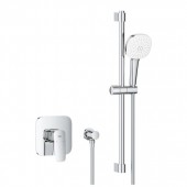 Набор для душа GROHE Cubeo: смеситель для душа 1-рычажный, душевой гарнитур Tempesta Cube 110, хром (1053350000)