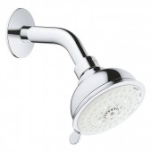 Верхний душ GROHE New Tempesta Rustic 100 IV с душевым кронштейном, хром (26089001)