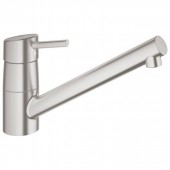 Смеситель для кухни GROHE Concetto c низким изливом, суперсталь (32659DC1)