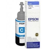 Чернила Epson C13T67324A L800/1800/810/850 голубой