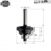 Фреза концевая CMT-contractor фасочная (Римская) (с нижним подшипником) S=8 D=28,7 R=4 (K940-286)