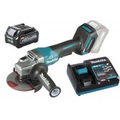 Угловая шлифовальная машина с диском 125 мм XGT® Makita GA013GZ с аккумулятором и зарядным устройством