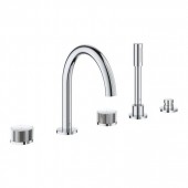 Комплект для ванны на 5 отверстий GROHE Atrio Private Collection, монтаж на борт, хром (25226000)