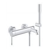 Смеситель для ванны GROHE Essence+ с душевым гарнитуром, хром (33628001)