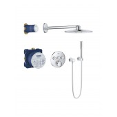 Душевая система GROHE Grohtherm SmartControl Perfect с душевым гарнитуром и верхним душем Rainshower SmartActive 310, хром (34705000)