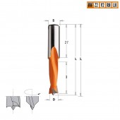 Сверло HW для присадочного станка 5x27x57,5 Z=2+2 S=10x27 RH (310.050.11)