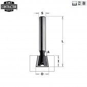 Фреза концевая CMT-contractor ласточкин хвост 14гр. S=8 D=12,7x12,7 (K918-127)