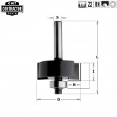 Фреза для выборки четверти c нижним подшипником S=8 D=31,7x12,7 (K935-317)