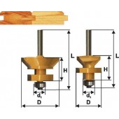 Комплект фрез шип-паз для вагонки Энкор 10607 (10607)
