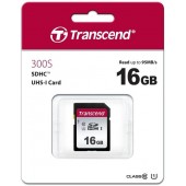 Карта памяти SD 16GB Class 10 U1 Transcend TS16GSDC300S