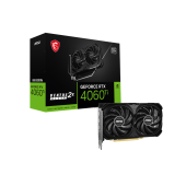 Видеокарта MSI GeForce RTX 4060 TI 8G VENTUS 2X BLACK E1 OC, 8G GDDR6 128-bit HDMI 3xDP 1xHDMI