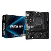 Материнская плата ASRock B550M-HDV AM4 2xDDR4 4xSATA3 1xM.2 D-Sub DVI HDMI mATX