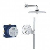 Набор для душа GROHE Precision SmartControl: термостат с встроенным держателем для ручного душа, SmartBox, верхний душ, шланг, ручной душ, хром (34878000)