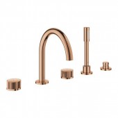 Комплект для ванны на 5 отверстий GROHE Atrio Private Collection, монтаж на борт, теплый закат (25226DA0)