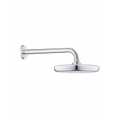 Верхний душ GROHE Tempesta 210 с душевым кронштейном 286 мм, хром (26411000)