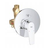 Смеситель для ванны GROHE BauFlow для скрытого монтажа, хром (29113000)