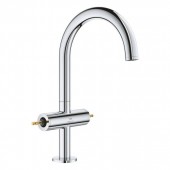 Смеситель для раковины GROHE Atrio Private Collection, на 1 отверстие, размер L, без рукояток, хром (21134000)