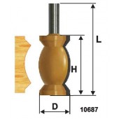 Фреза кромочная фигурная (32х57 мм; хвостовик 12 мм) по дереву Энкор 10687