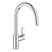 Смеситель для мойки GROHE BauLoop однорычажный DN 15, хром (30543000)