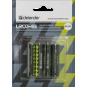 Элемент питания LR03 AAA Defender Alkaline LR03-4B - 4 штуки в блистере