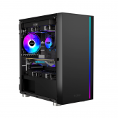 Корпус PCCooler LM300 ARGB BK M-ATX/ITX USB3.0, 2xUSB2.0 Black