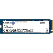 Твердотельный накопитель  250GB SSD Kingston NV2 SNV2S/250G M.2 2280 Gen4x4 NVMe R3000MB/s W1300MB/s