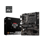 Материнская плата MSI A520M PRO AM4 2xDDR4 4xSATA3 RAID M.2 VGA HDMI DP mATX