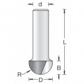 Фреза галтельная пазовая DIMAR 9.5x6.3x42.5x8 R4.8 1060095 (1060095)