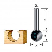 Шаровидная фреза 15,9*32*15,9*8 мм (D-10958)