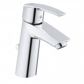 Смеситель для раковины GROHE Start со средним изливом, донный клапан, хром (23455000)