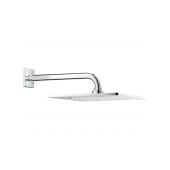 Верхний душ с кронштейном GROHE Rainshower F-series, 254х254 мм, с ограничением расхода воды, хром (26070000)