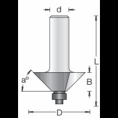 Фреза для снятия фаски с нижним подшипником 45 градусов DIMAR 50.8x19.1x69x12 1180049 (1180049)