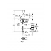 Смеситель для биде GROHE Eurodisc Joy с донным клапаном, хром (24036000)