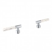 Рукоятки-стики для смесителя GROHE Atrio Private Collection, из белого кварцевого камня, white Attica/хром (48458000)