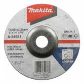 Шлифовальный диск по металлу Makita A36P 150x6 мм (A-84981)