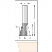 Концевая кромочная фреза конус 25.4x25.4x69x12 1040259 (1040259)