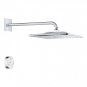 Верхний душ GROHE Rainshower 310 SmartConnect Cube, с душевым кронштейном и пультом ДУ, хром (26642000)