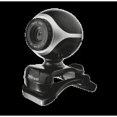 Веб-камера Trust Exis Webcam Black-Silver