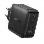 Адаптер Евровилка UGREEN (70774) 220V на 3xUSB C1 USB 3A/5V 65W QC 3.0 Gan X