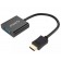 Адаптер ORICO  DHTV-C20-BK-BP HDMI to VGA Cable 17cm 1920x1080P 45*45*15mm