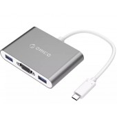 Адаптер ORICO RCV3A-SV-PRO VGAType-CType-A*3 Cable 15cm 88.5*60*17mm