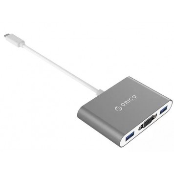 Адаптер ORICO RCV3A-SV-PRO VGAType-CType-A*3 Cable 15cm 88.5*60*17mm-1